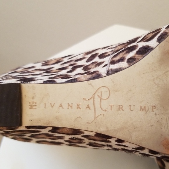 Ivanka Trump Cheetah leather wedges - Picture 4 of 5